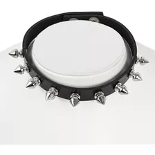 Gargantilha Choker Spikes Tachas Metal Punk Rock Gótico