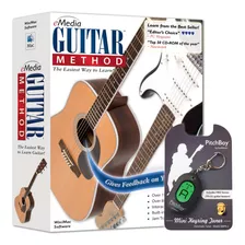 Emedia Guitar Method V6 - With Pitchboy Mini Keyring Tuner .