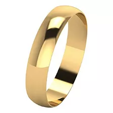 Aliança Abaulada Casamento 5mm 2 Gramas Ouro 18k (unidade)