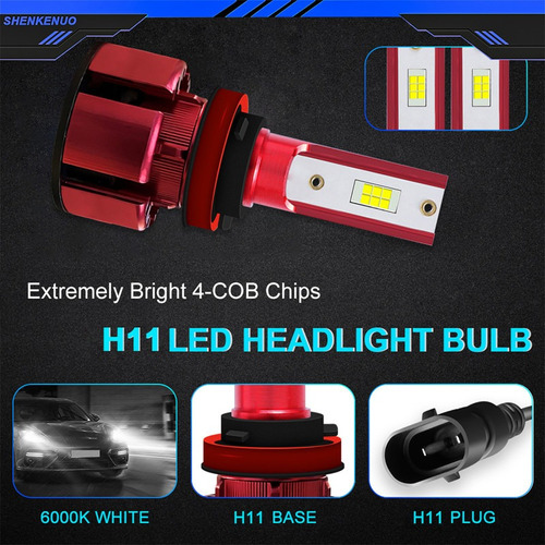 Kit De Focos Led H1 H11 De 14000 Lm High And Bow For Ford Foto 2