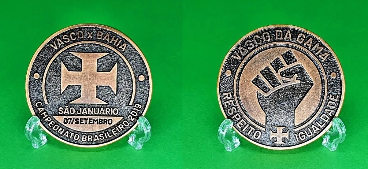 Moeda Medalha Oficial Futebol Jogo Vasco X Bahia 2019