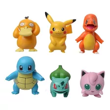 Kit 6 Miniaturas Pokemons Grandes De Alta Qualidade 8cm Pvc