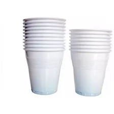 Vaso Plastico 180 Cc Blanco X 500 Unidades 