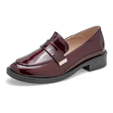 Zapato Casual Mod 1809389 Para Mujer Moramora Color Vino