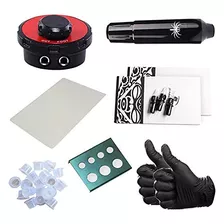 - Kit De Máquina De Tatuaje Rotativa, Guantes, Tapas D...