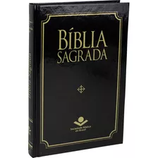 Bíblia Sagrada Sbb Missionária Tamanho Médio , Capa Dura Preta, Almeida Rc - Arc63m