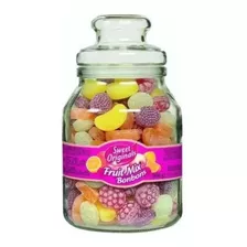 Balas Sortidas Mix Fruit Candy Color Pote De Vidro Com 966g