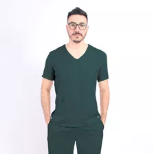 Pijama Cirúrgico Conjunto Scrub Masculino - Verde Musgo