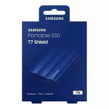 Disco Solido Externo Samsung T7 Shield 1tb Usb C 3.2 Azul