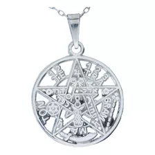 Pentagrama Plata Ritualizado 7 Metales Tetragramaton