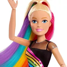 Barbie Gigante Peinados Arcoiris 71cms De Altura Mattel