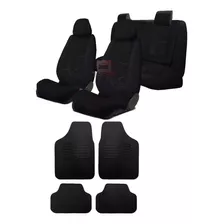 Kit Acessórios Capas Bancos Tecido Tapetes Borracha Pvc