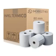 Rollos De Papel Térmico / Contometros / 80mm X 80mm 