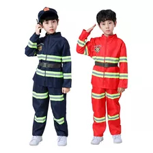 Conjunto De Disfraz De Bombero Para Niños Para Jugar Mostrar