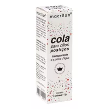 Cola Ca-001 Para Cílios Postiços Transparente Macrilan