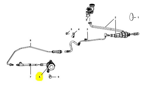 Cilindro Esclavo Clutch Jeep Patriot 2.0 2010-2014 Foto 3