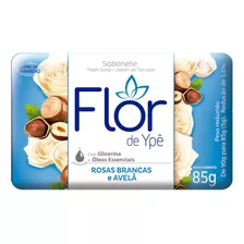 Sabão Em Barra Flor De Ypê Rosas Brancas E Avelã De 85 G