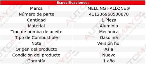 (1) Bomba Aceite Jumpy 4 Cil 1.6l Citroen 2005-2009 Foto 2