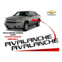 Emblema Lateral Chevrolet Avalanche 02-13 Cromado Derecho