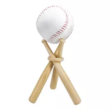 Zhtool Soporte De Exhibicion De Beisbol De Madera (paquete D