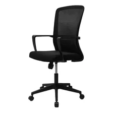 Silla Ergonomica Mundo In 249w Respaldo Mesh Reposabrazos Color Negro