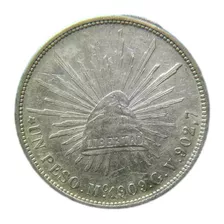 Moneda 1 Un Peso 1909 Peso Fuerte Porfiriano Plata Bonita