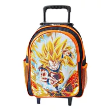 Mochila Dragon Ball Z Rodinhas Duas Reparticoes