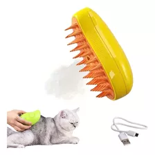 Escova A Vapor Para Gatos Pet Elétrica Massagem Tira Pelos