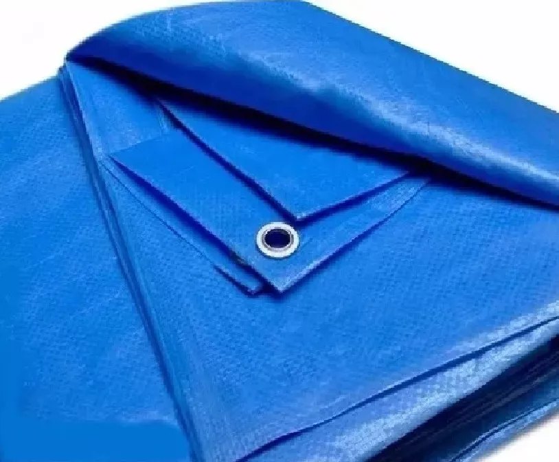 Lona 4x4 Impermeável Plastico Encerado Azul Multiuso