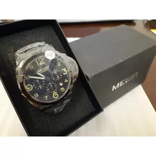 Reloj Megir, De Acero Para Hombre 