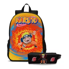 Mochila Escolar Infantil Com Estojo Naruto Volta Às Aulas