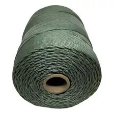 Corda Trançada 3,5mm (seda) Cordaville - Rolo Com 149 Metros Cor Verde Oliva