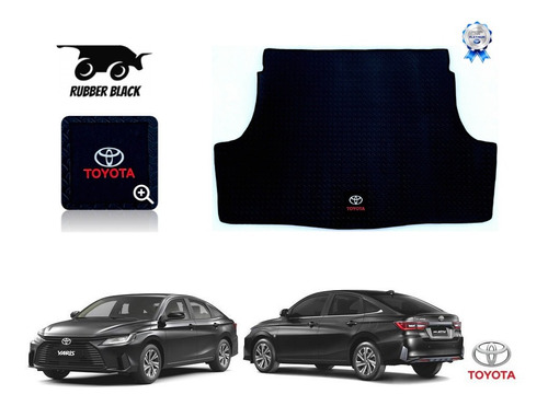 Tapetes Logo Toyota + Cajuela Yaris Sedan 2023 2024 2025 Foto 2