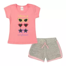 Conjunto Infantil Menina Verão Bebê Collection Of Sunglasses