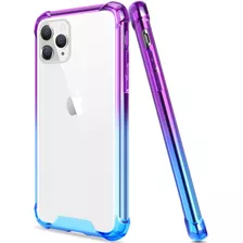 Funda Para iPhone 11 Pro - Transparente/azul/violeta