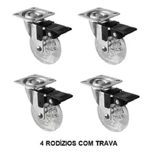 4 Rodinha Rodízio Roda Reforçada Moveis Pesados 50mm 200kg