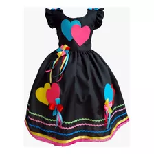 Vestido De Noivinha Para Festa Junina Infantil Menina Arraiá