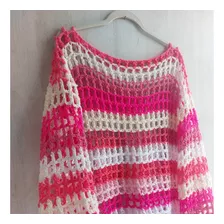 Sweater Tejido A Mano Crochet Hipoalargenico Diseño Exclusiv