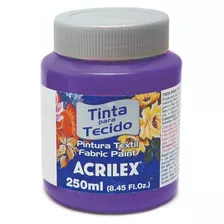 Tinta Para Tecido 250ml Violeta Cobalto Acrilex