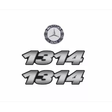 Adesivos Compatível Resinados Mercedes 1314 Emblemas R134