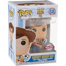 Pop! Sheriff Woody Holding Forky (hot Topic Exclusivo)