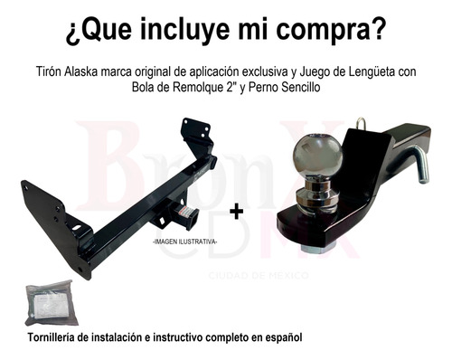 Tiron Kit De Arrastre Fiat Ducato Maxxi/130 2006-2019 Alaska Foto 2