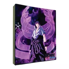 Pasta Álbum Fichário Naruto Sasuke Porta 360 Cartas Cards