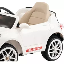 Carrinho De Passeio Elétrico Infantil Com Controle Remoto Cor Branco Voltagem Do Carregador 110v/220v