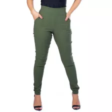 Calça Legging Montaria Social Feminina Estilosa Com Bolso