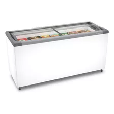 Freezer Horizontal Metalfrio Nf55 Tampa Vidro 491lts