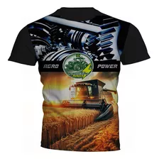 Camiseta Maquinas Agricolas Agro Power Estampa Total