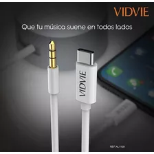 Cable Original Vidvie Tipo C To Auxiliar De Alta Calidad 