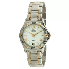 Reloj Swiss Elite Para Mujer (se3608-m) Dos Tonos Plata /