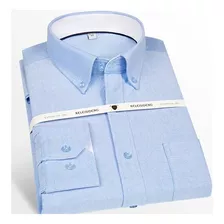 Camisa Masculina De Algodão Oxford Premium Camisa Casual